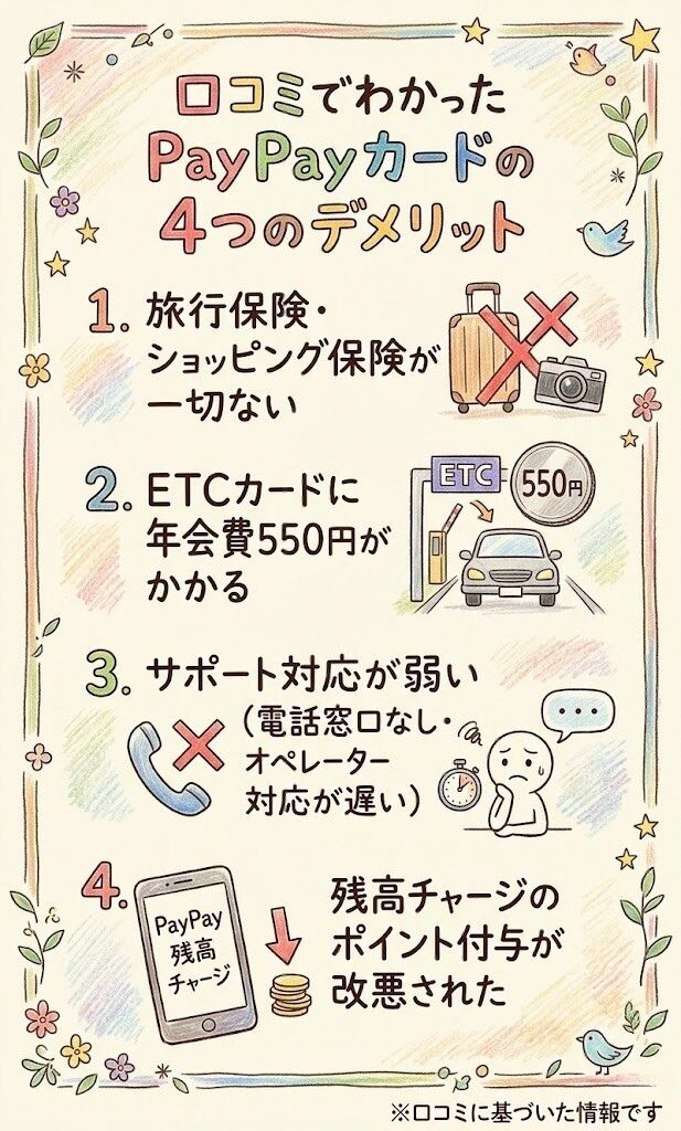 PayPay４つのデメリット