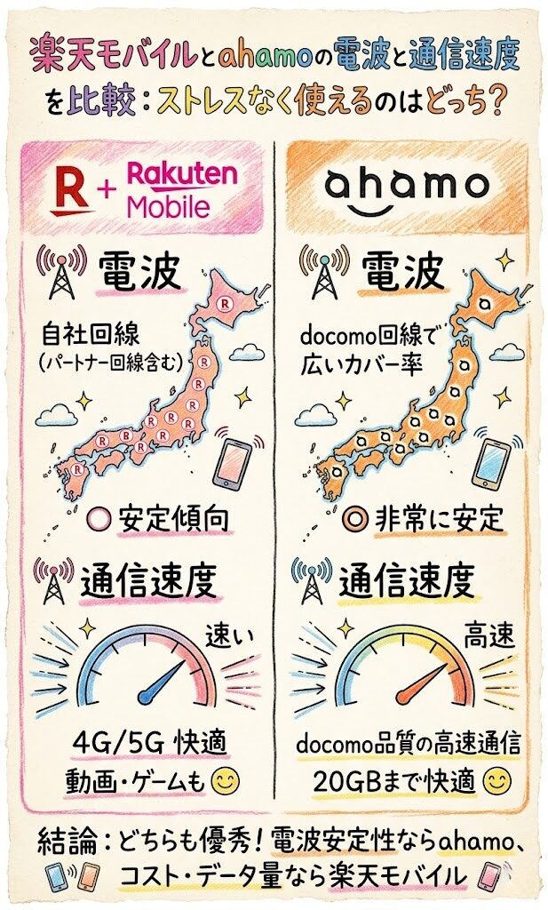楽天モバイルとahamoの違い