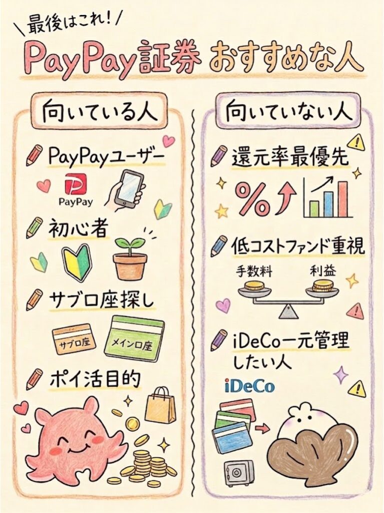 PayPay証券向いている人・向いていない人