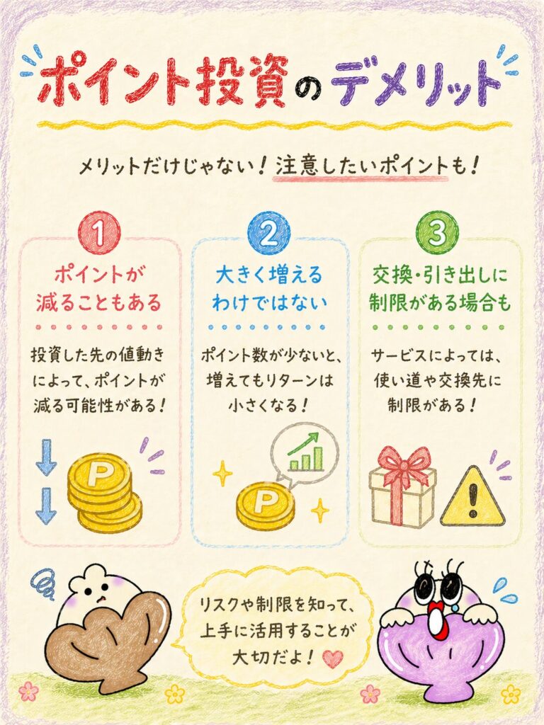 ポイント投資のデメリット