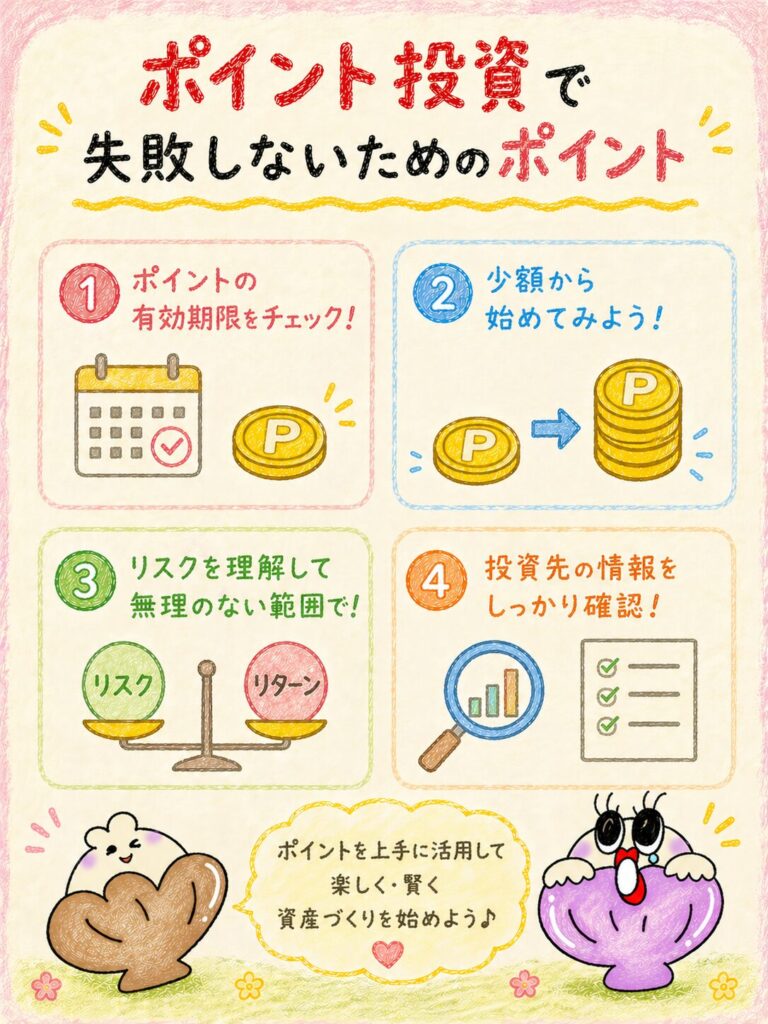 ポイント投資で失敗しないためのポイント