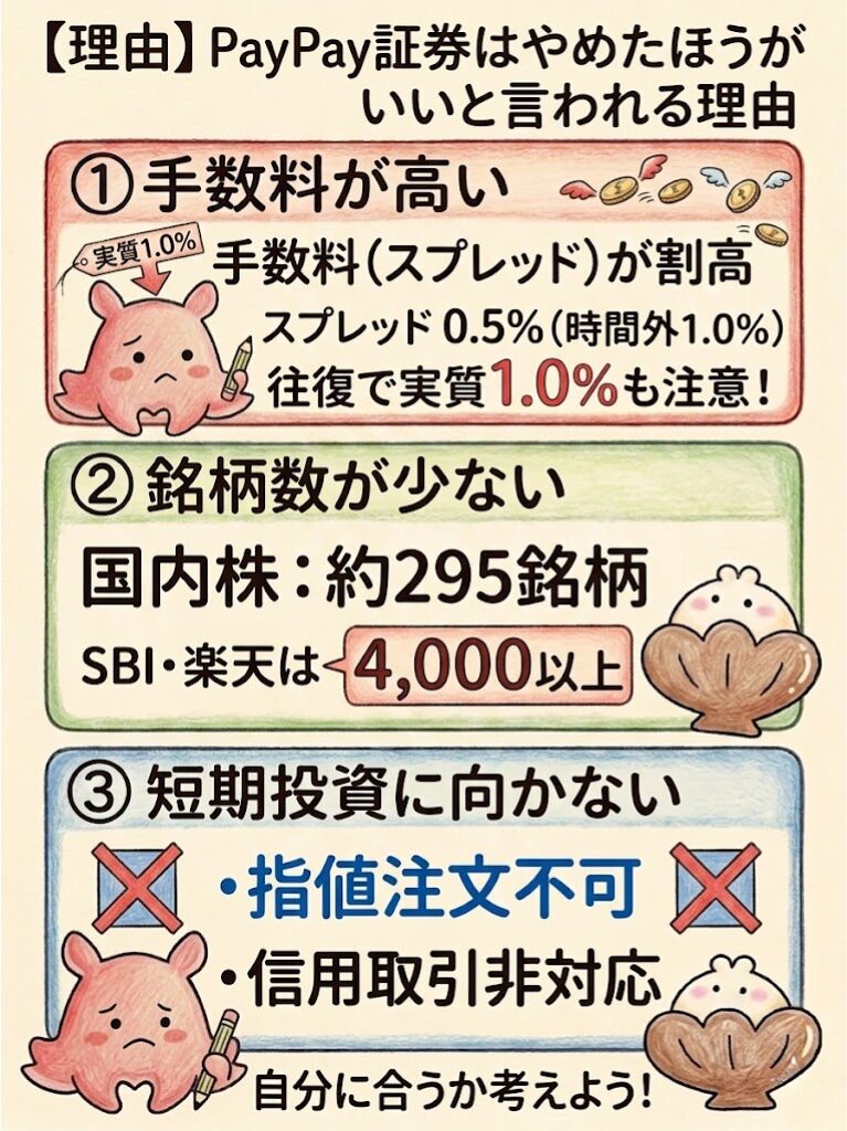 PayPay証券　やめとけ