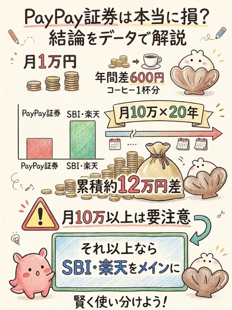PayPay証券　本当に損？