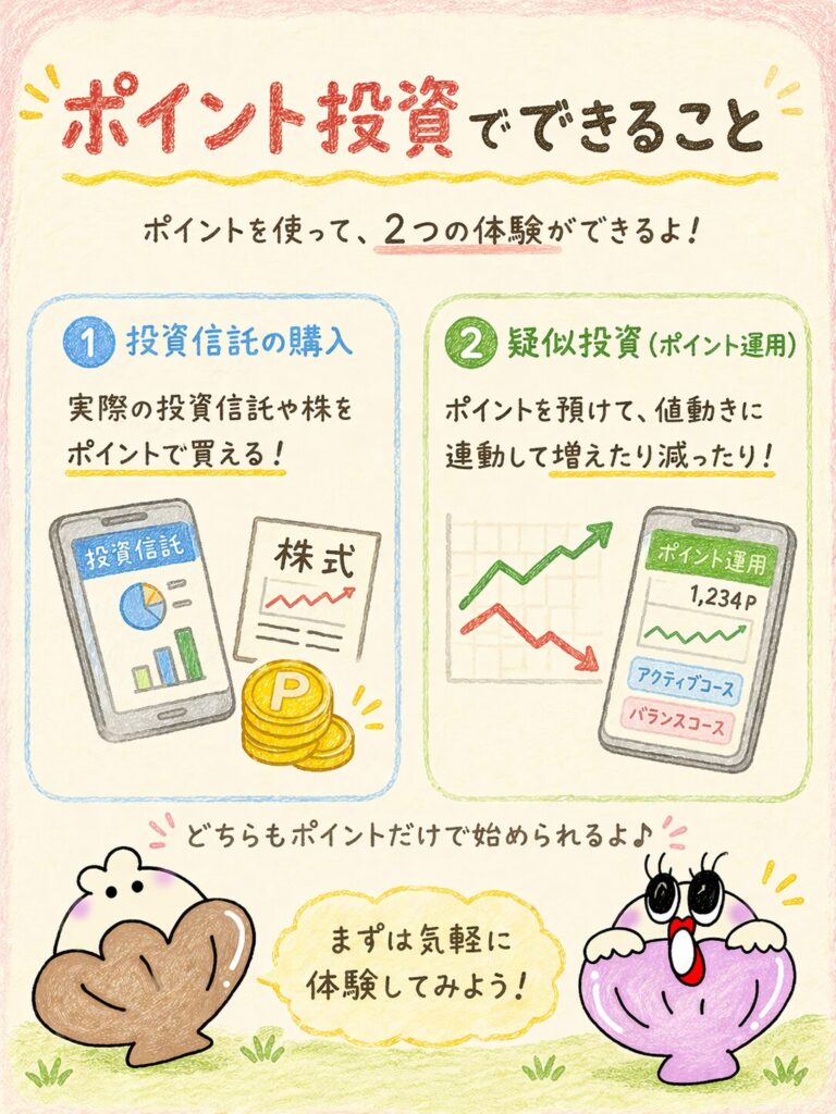 ポイント投資でできること