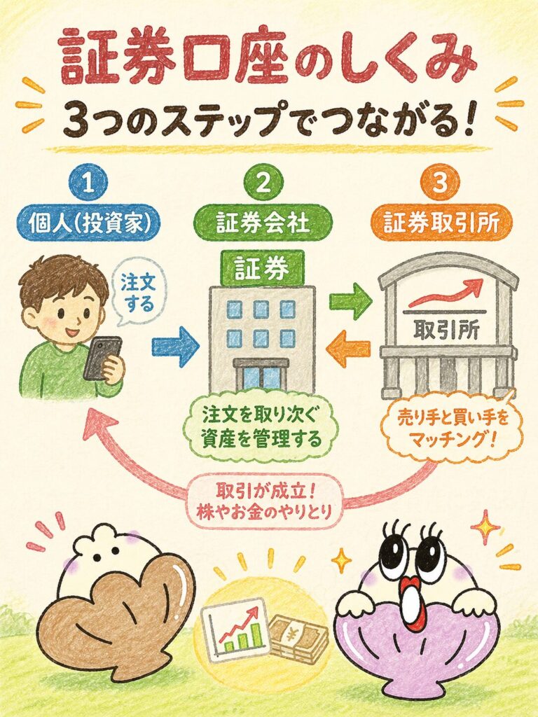証券口座のしくみ|あなたと市場をつなぐ「橋渡し役」
