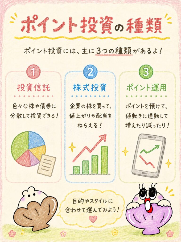 ポイント投資の種類