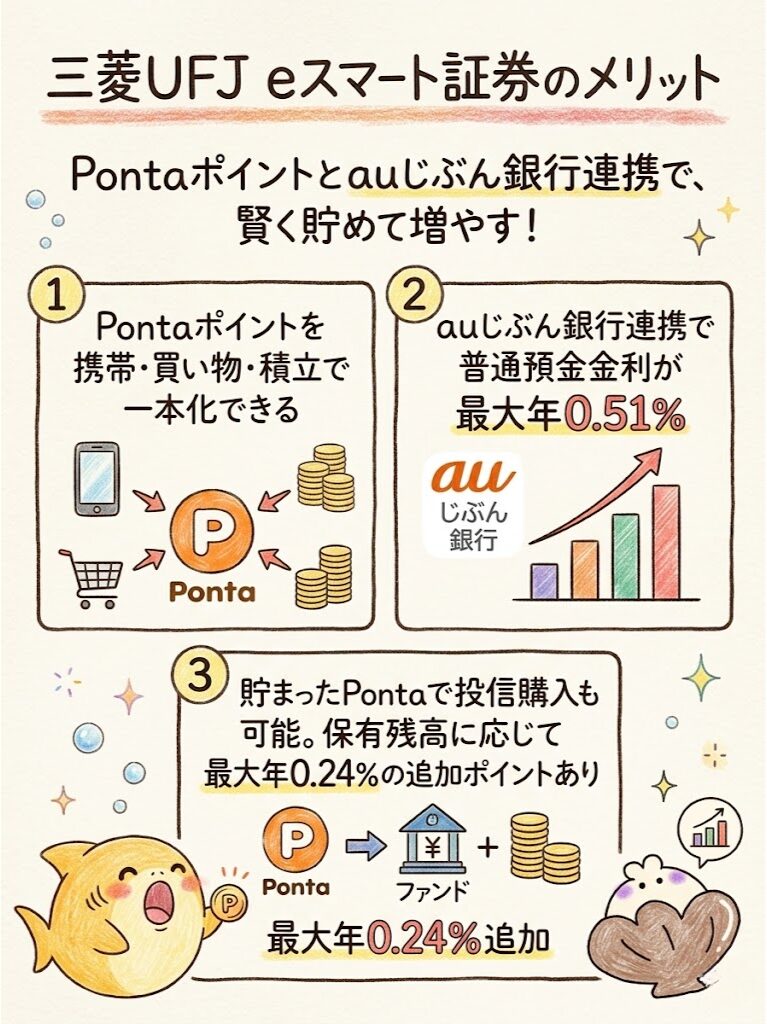 三菱UFJeスマート証券　メリット