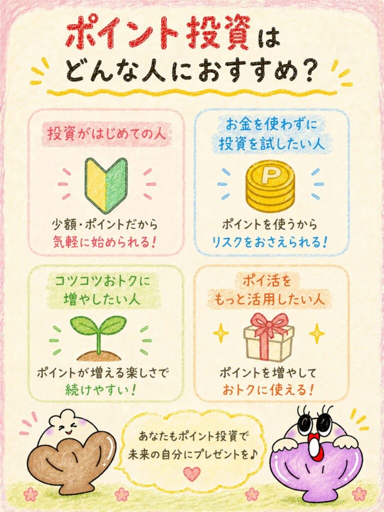 ポイント投資はどんな人におすすめ？