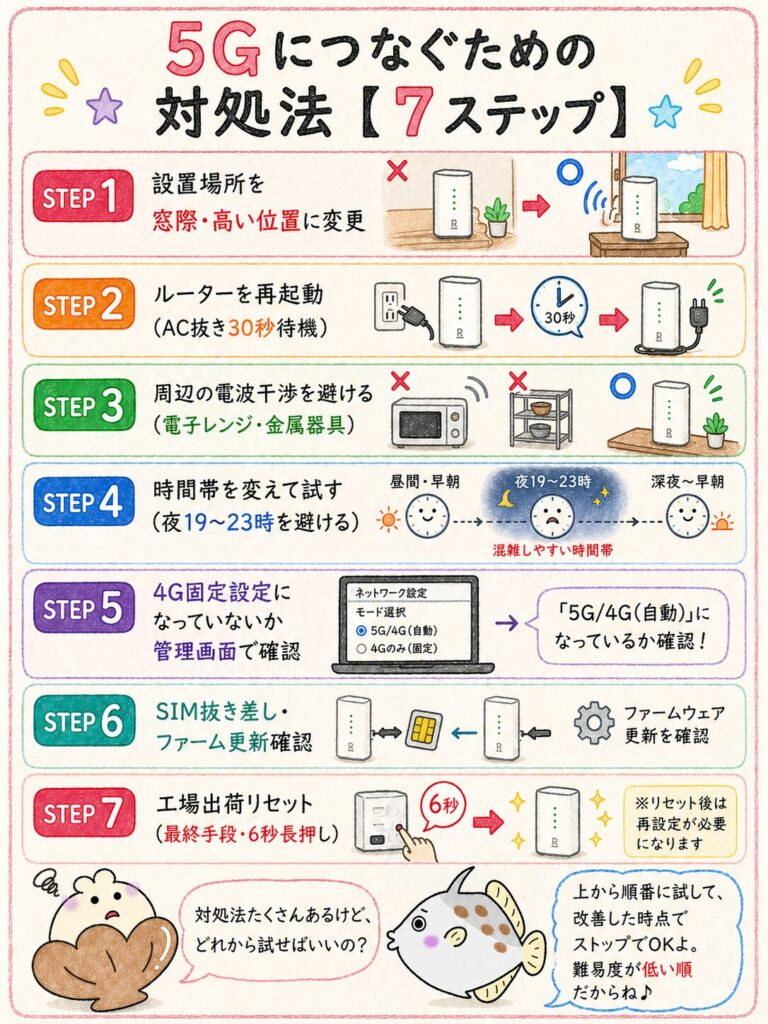 ５G繋ぐための５つのステップ