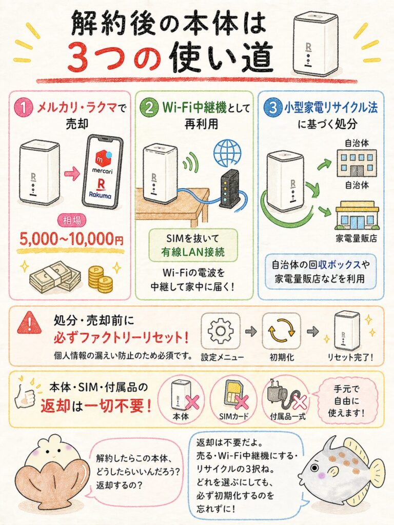 Rakuten Turbo解約後の本体の使い道
