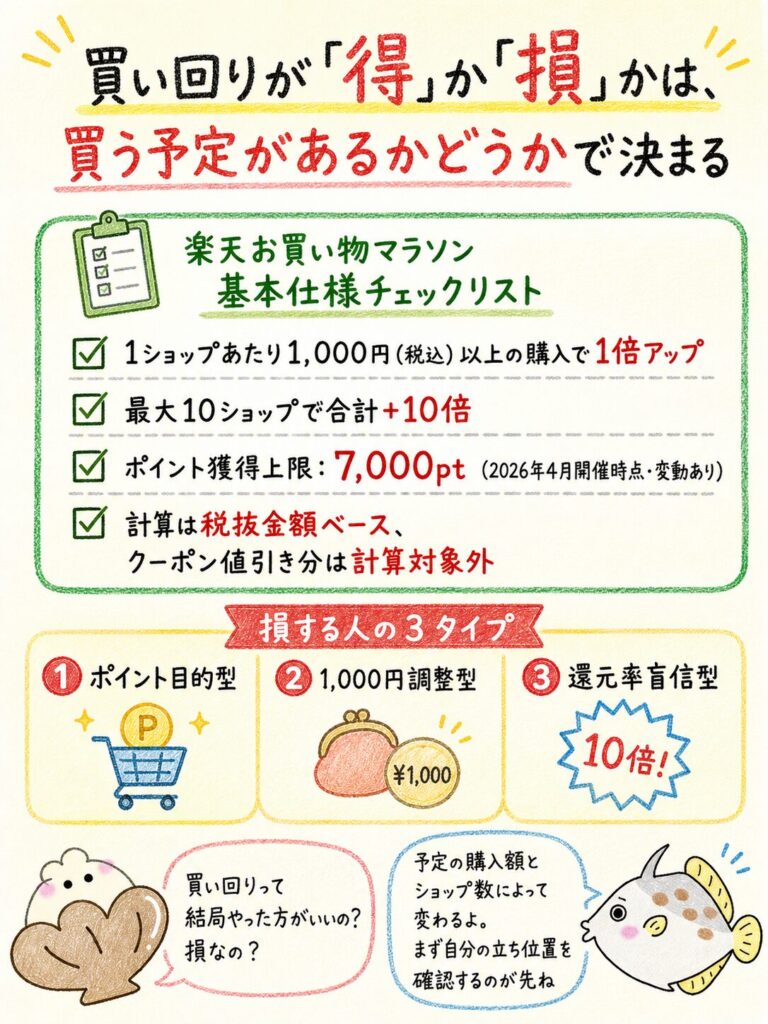楽天買い回りは無駄？損する人の特徴と今すぐ判断できる基準