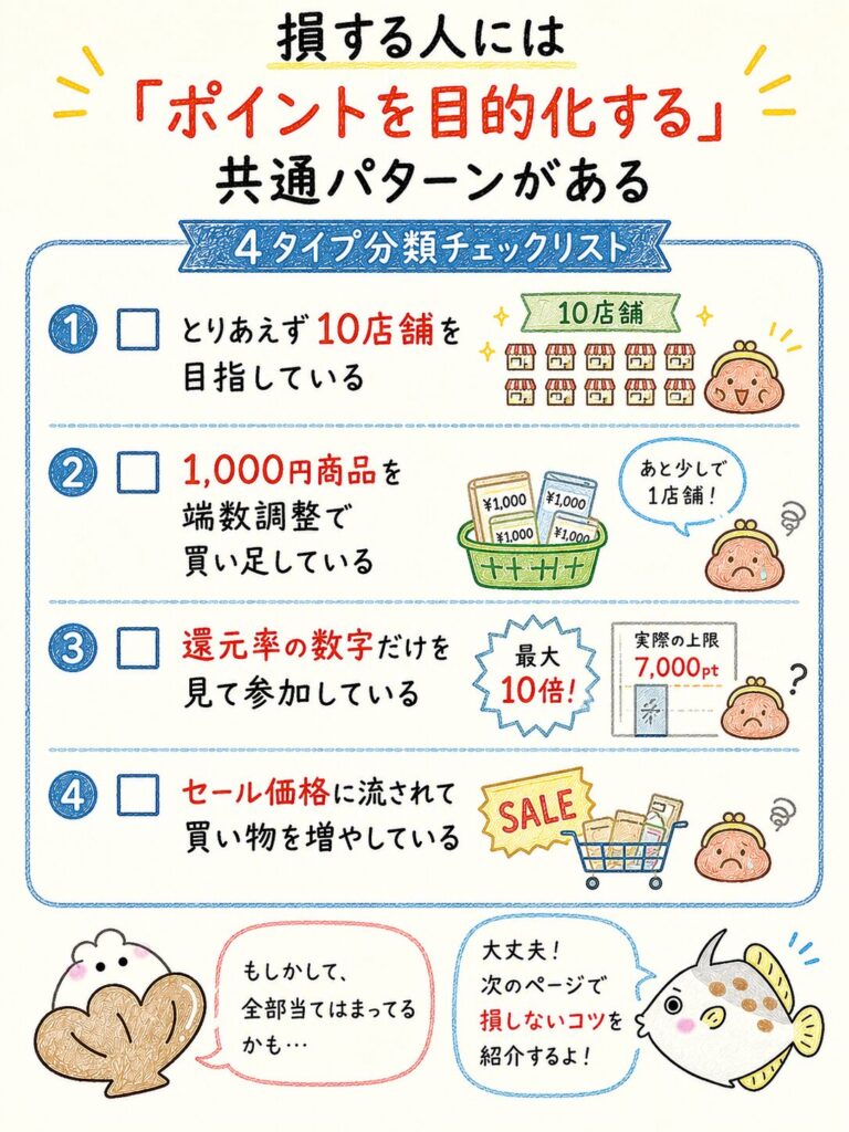 楽天買い回りで損する人の特徴