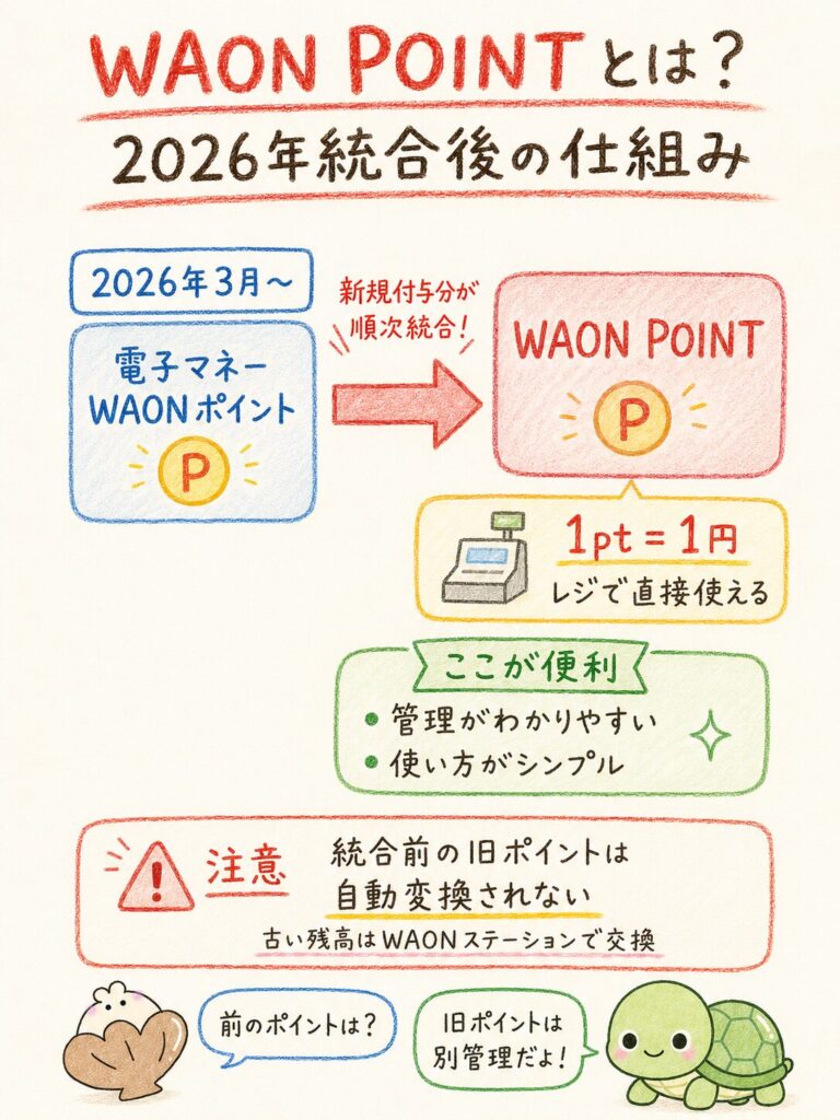 WAON POINTとは?2026年統合後の仕組みを解説
