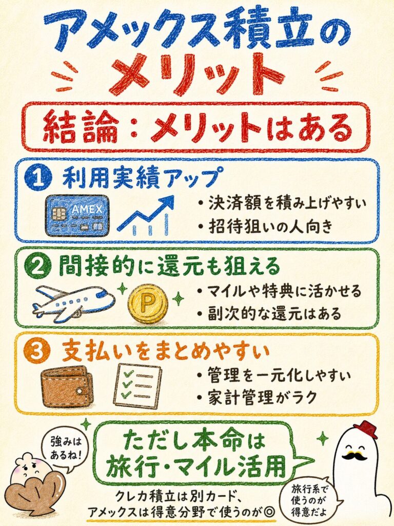 アメックス積立のメリット