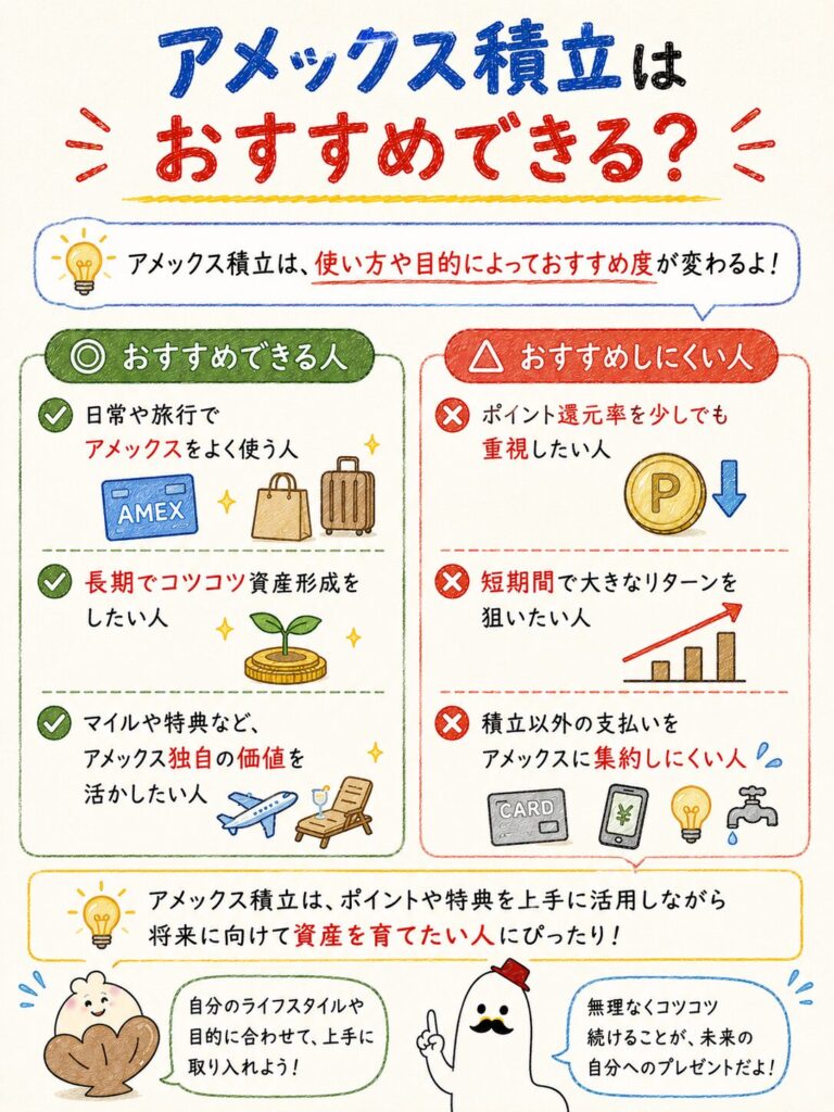 アメックス積立はおすすめできる?