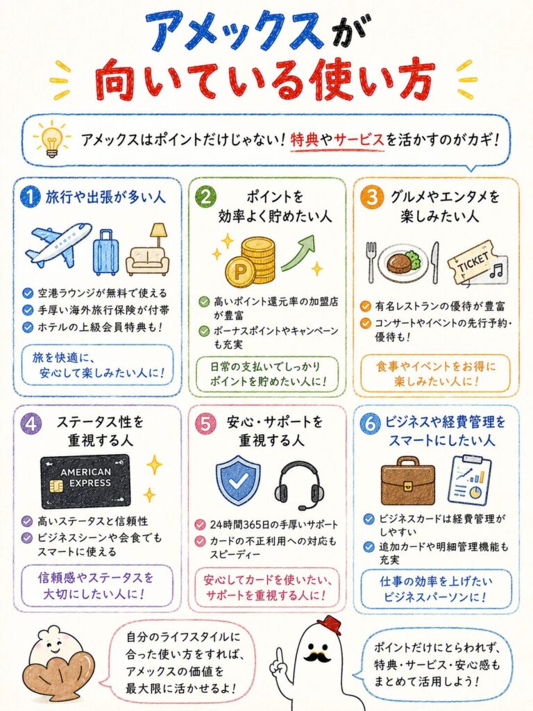 アメックスが向いている使い方