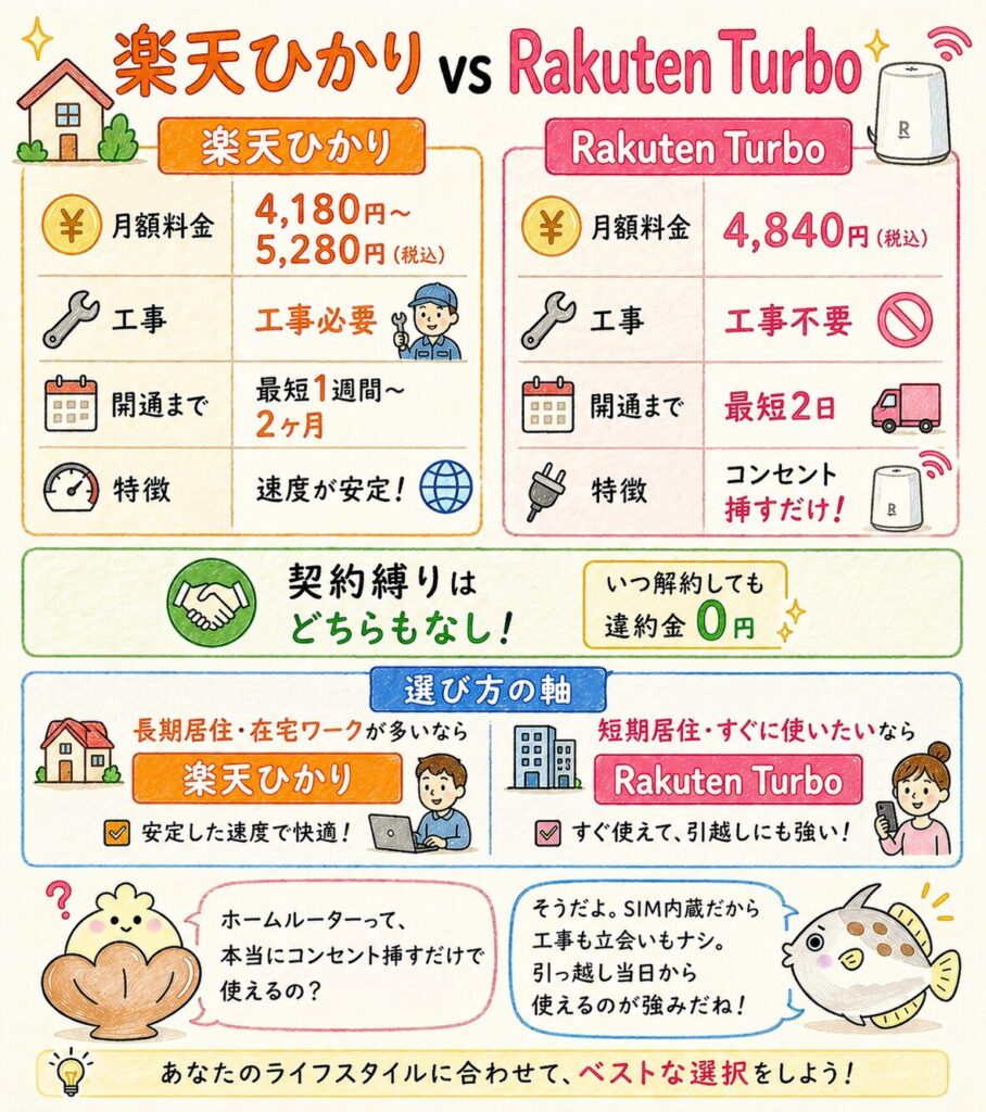 【比較】すぐ使いたいなら楽天ターボという選択肢