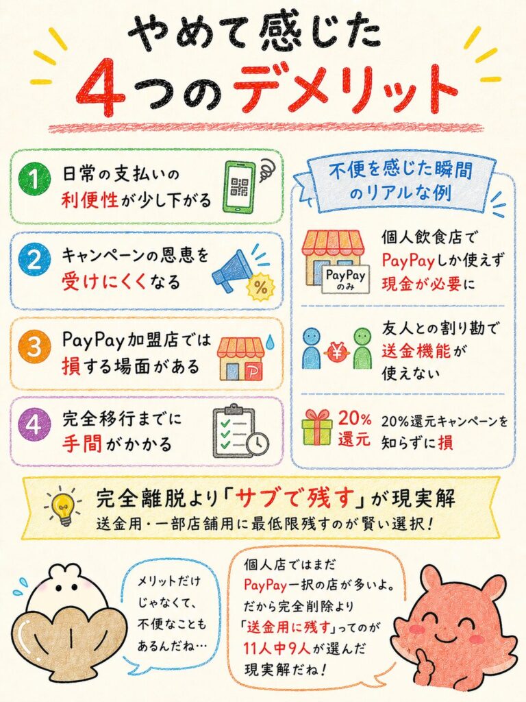 PayPay経済圏をやめて感じたデメリット