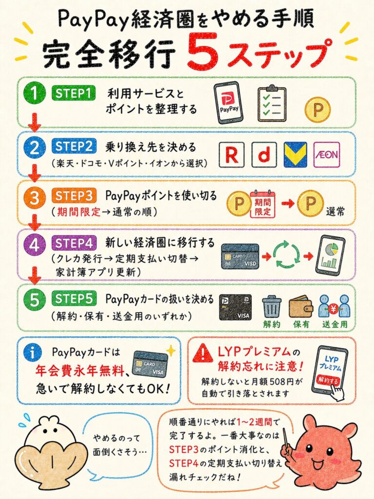 PayPay経済圏をやめる手順