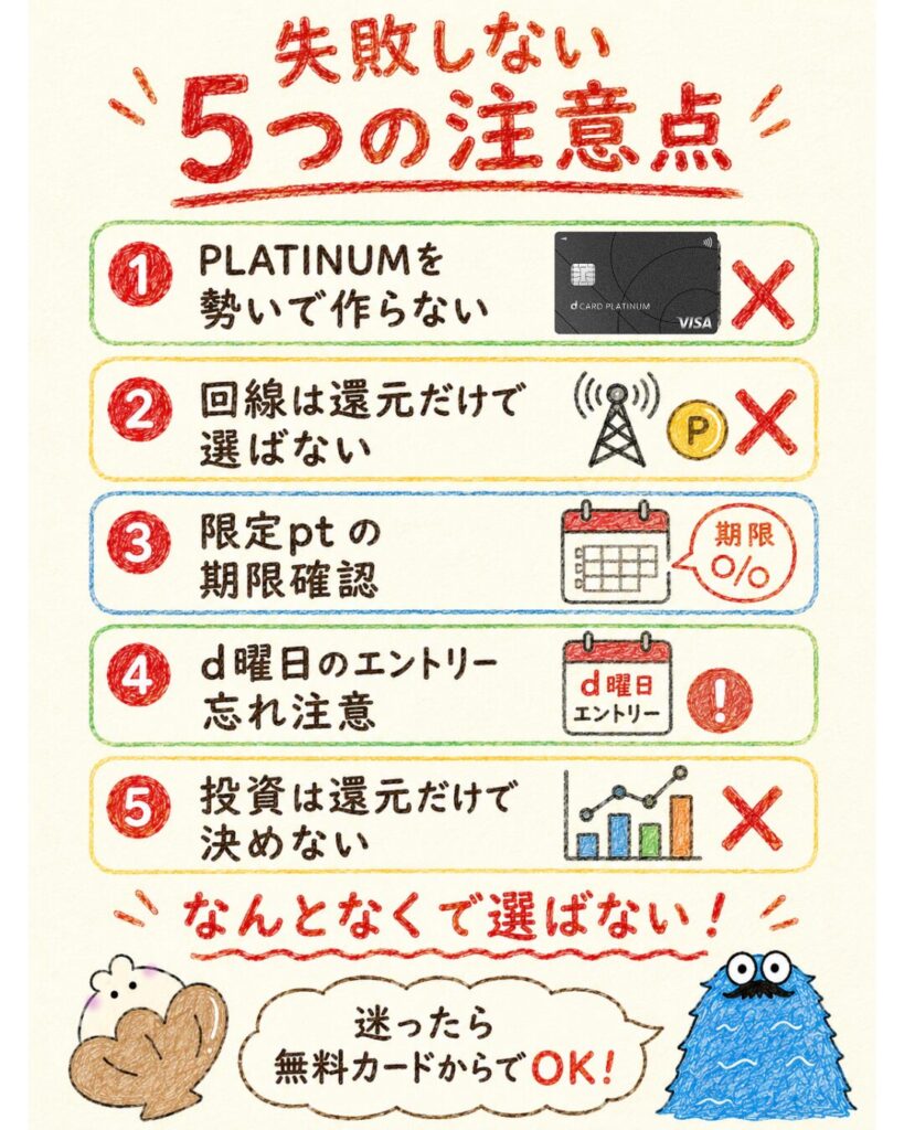 ドコモ経済圏で失敗しないための注意点