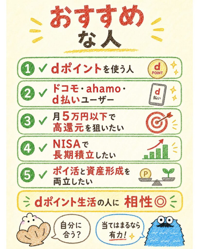 dカード積立がおすすめな人