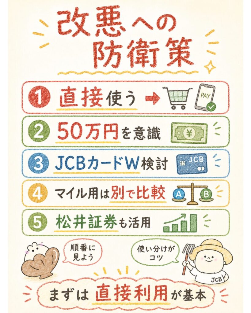 J-POINT改悪への防衛策