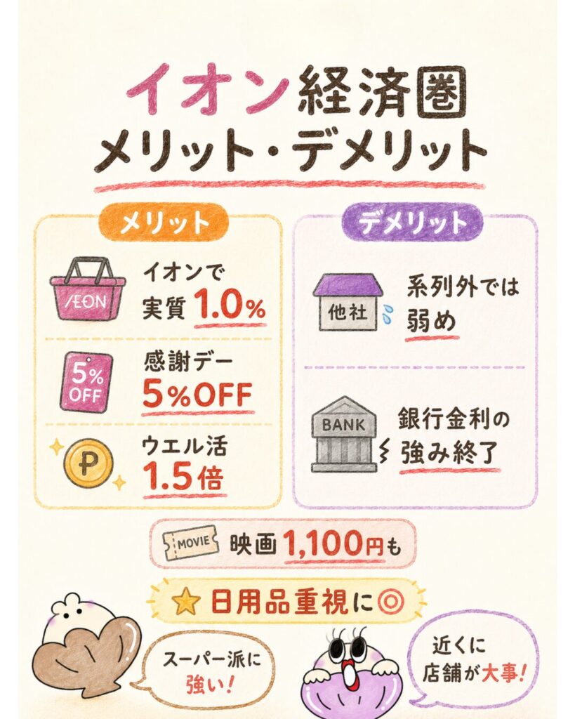 イオン経済圏のメリット・デメリット