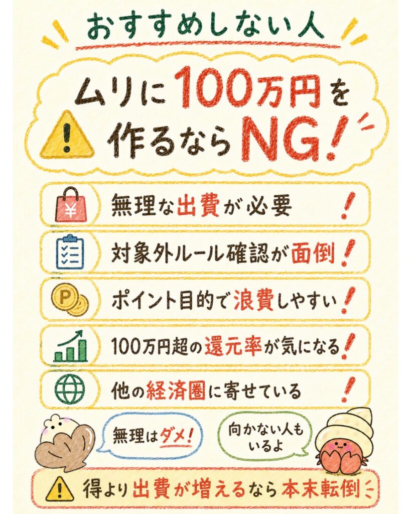 100万円修行をおすすめしない人