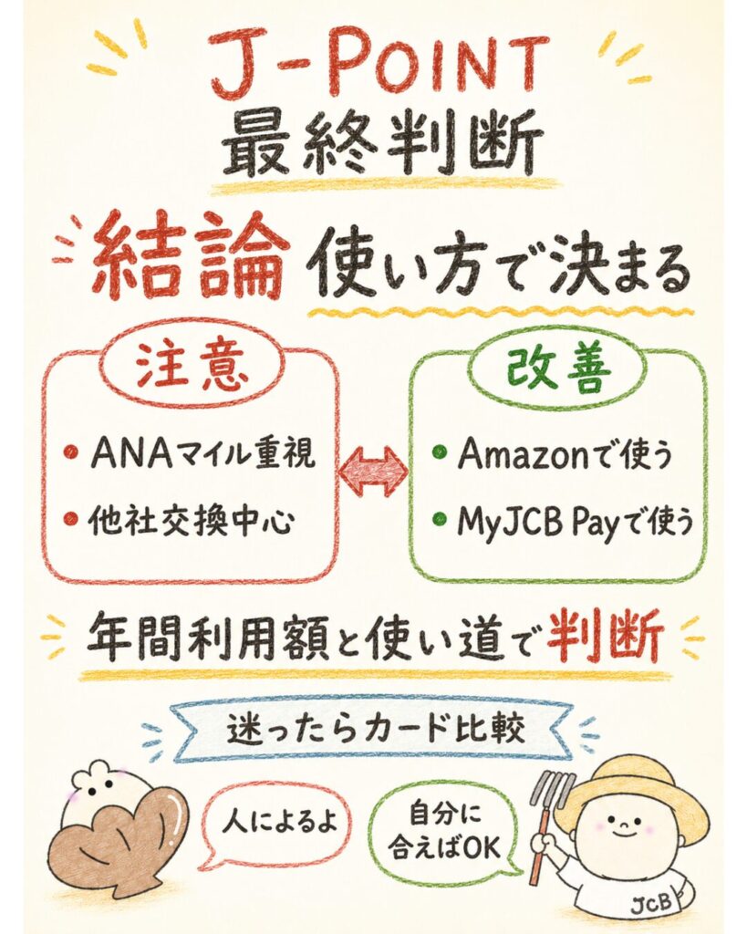 JCBのJ-POINTは改悪なのか最終判断