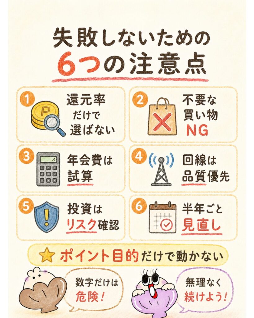 経済圏選びで失敗しないための注意点