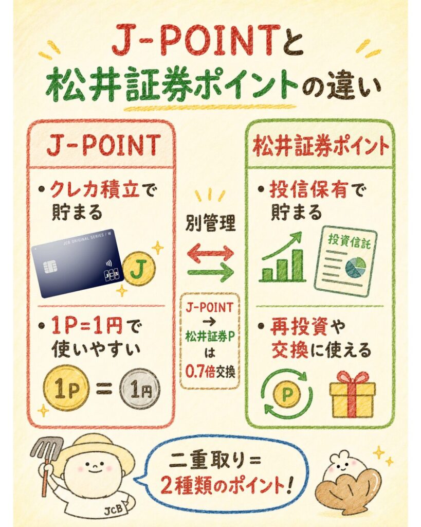 J-POINTと松井証券ポイントの違い