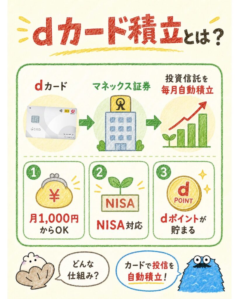 マネックス証券のdカード積立とは?
