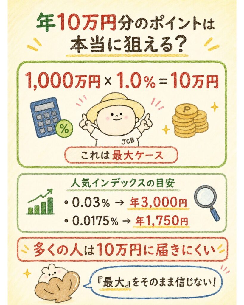 年10万円分のポイントは本当に狙える?