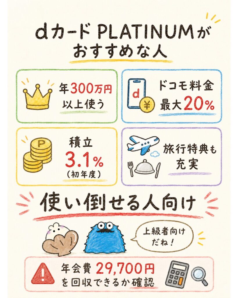 dカード PLATINUMがおすすめな人