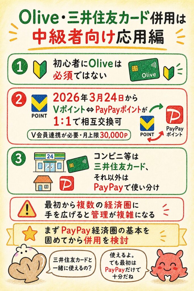 三井住友カード・Oliveとの併用は必要？
