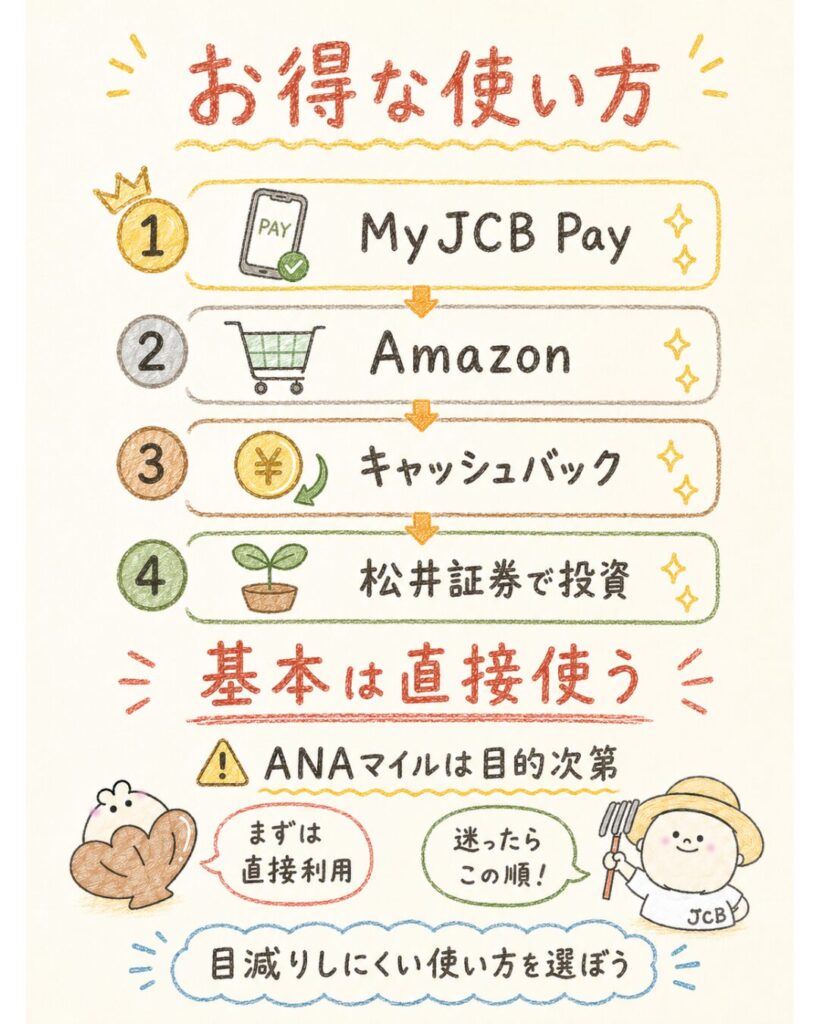 J-POINTをお得に使う方法