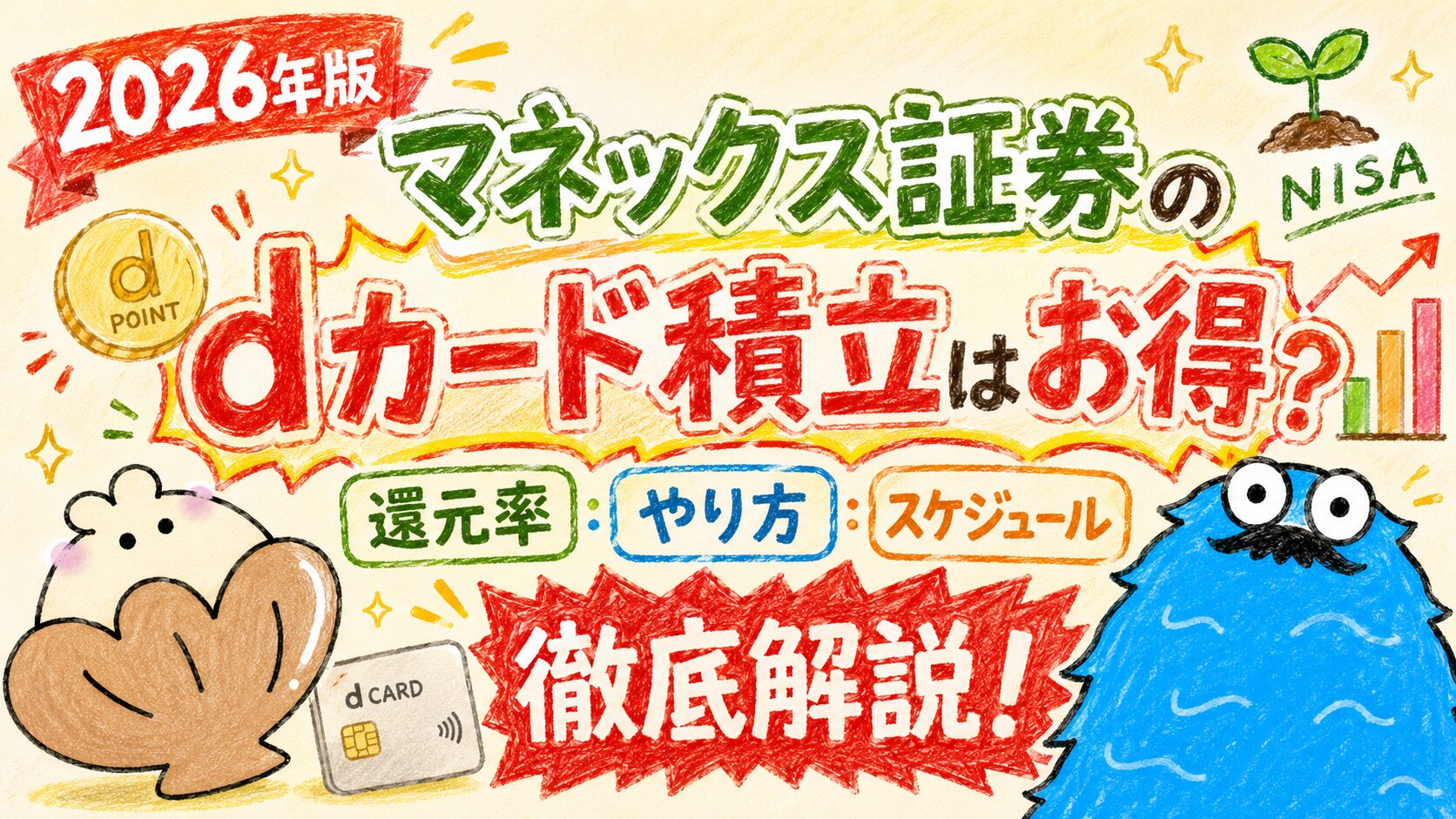 マネックス証券のDカード積み立て_アイキャッチ