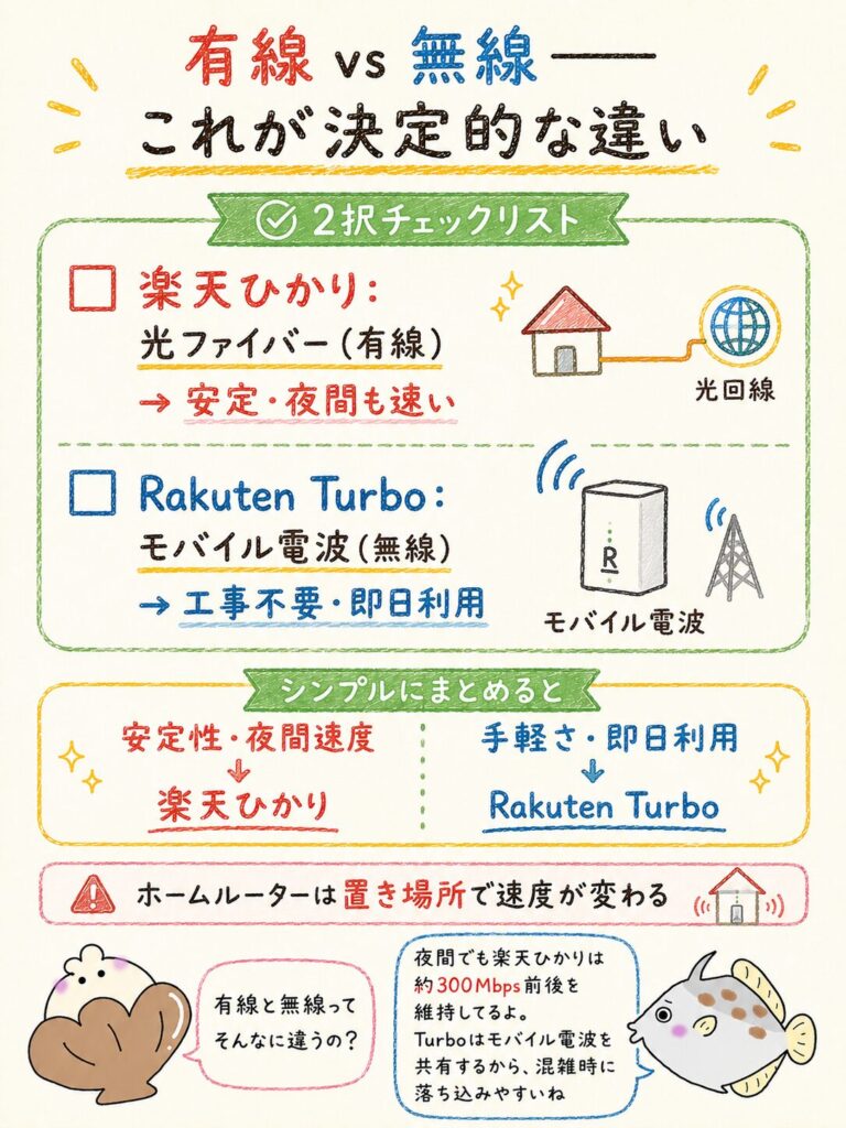 楽天ひかりとRakuten Turboの決定的な違い