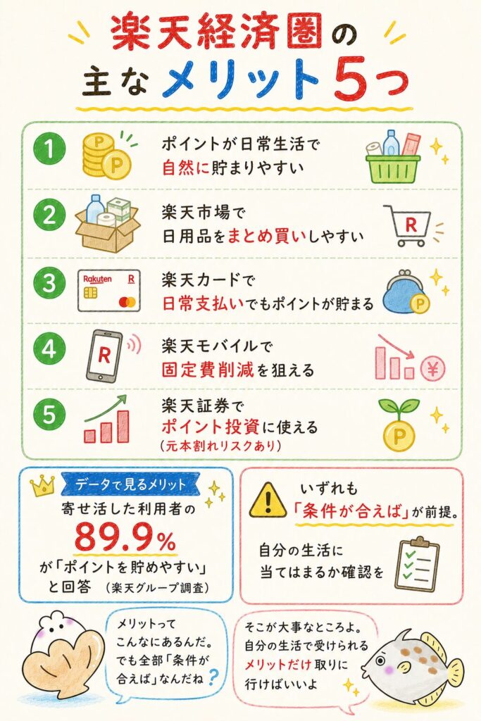 楽天経済圏のメリット