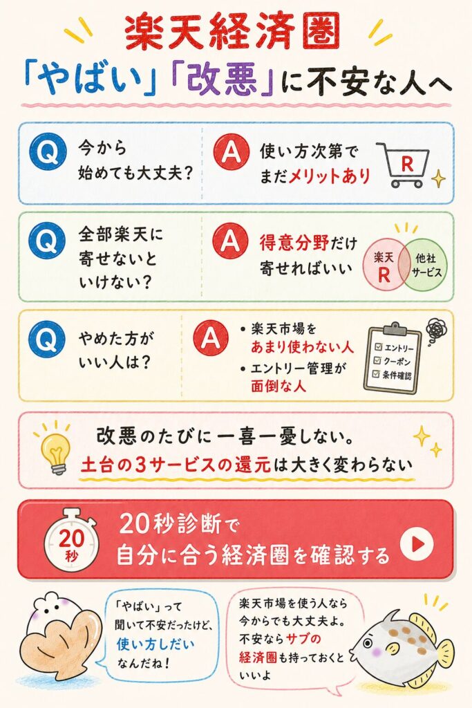 楽天経済圏はやばい？今から始めても大丈夫？