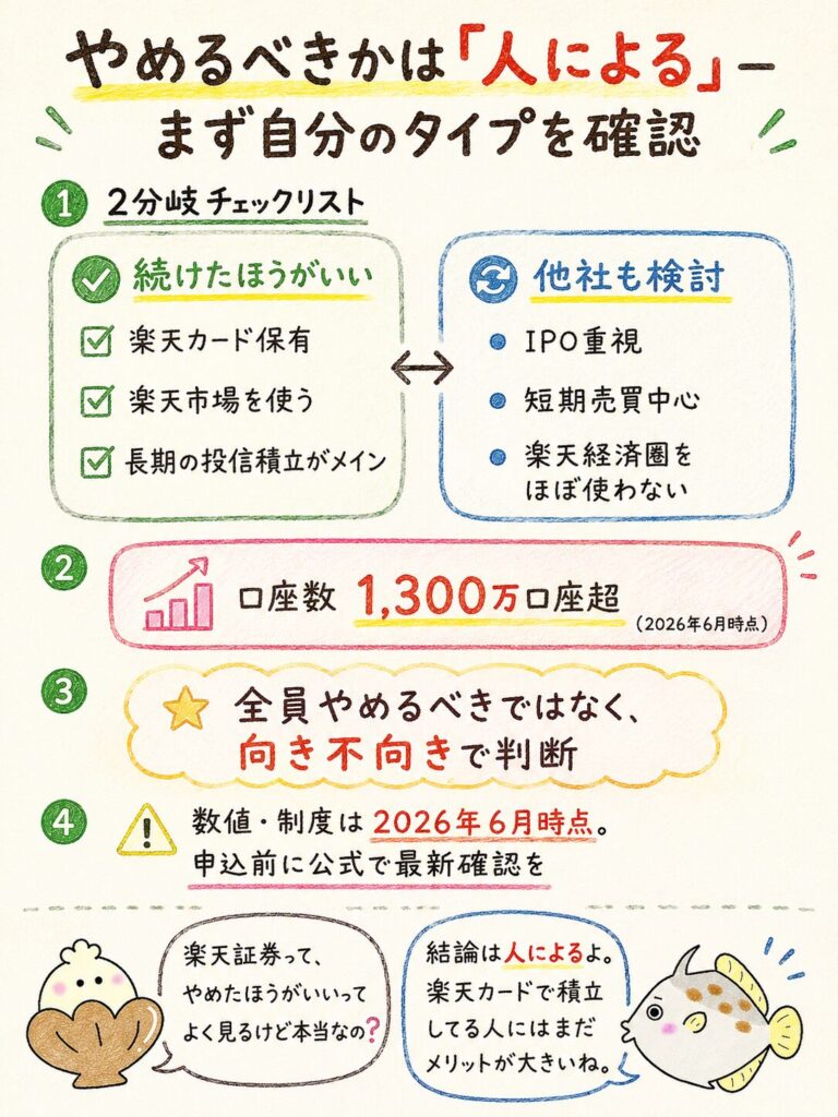 楽天証券はやめたほうがいい？