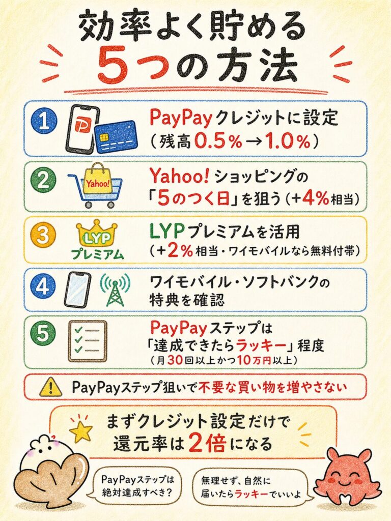 PayPay経済圏でポイントを効率よく貯める方法