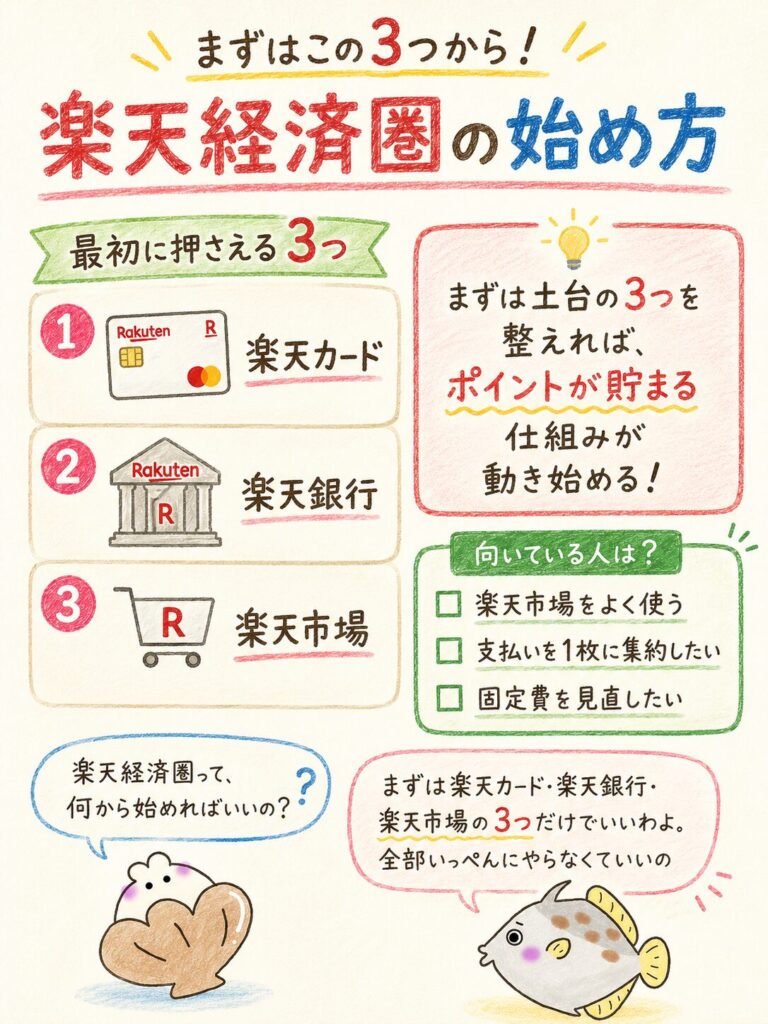 楽天経済圏の始め方｜初心者は何から始めるべき？
