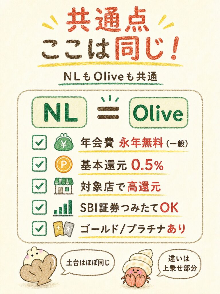 三井住友カード(NL)とOliveの共通点
