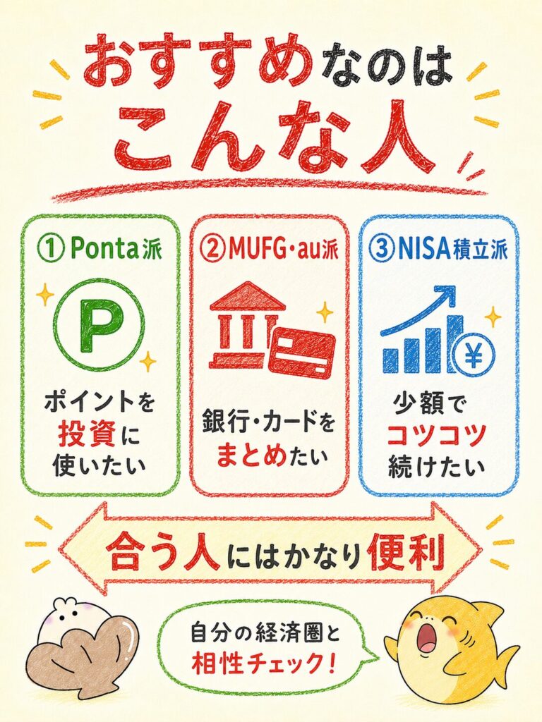 三菱UFJ eスマート証券がおすすめな人