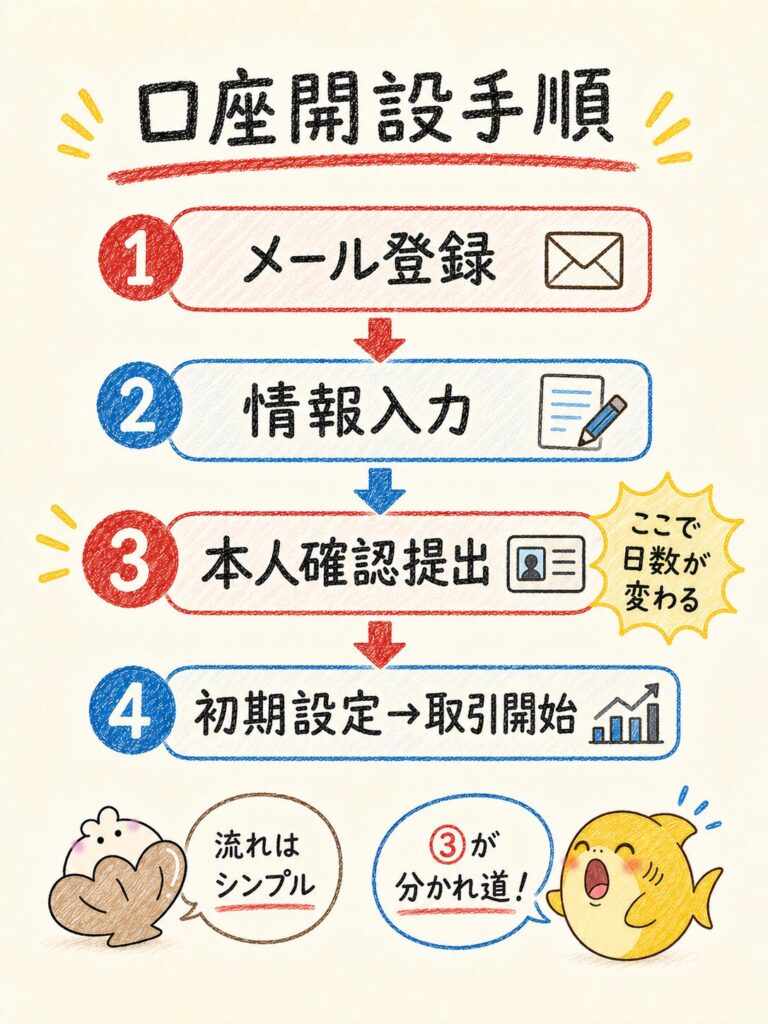三菱UFJ eスマート証券の口座開設手順
