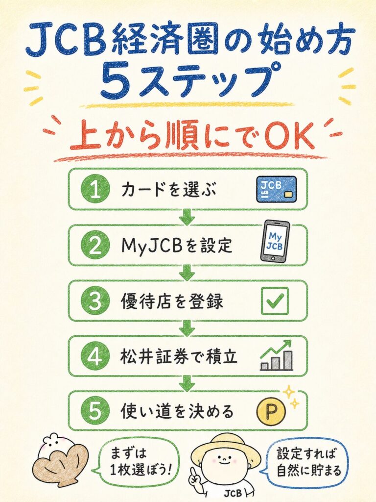 JCB経済圏の始め方|初心者向けロードマップ