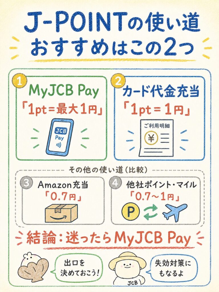 J-POINTをお得に使う方法