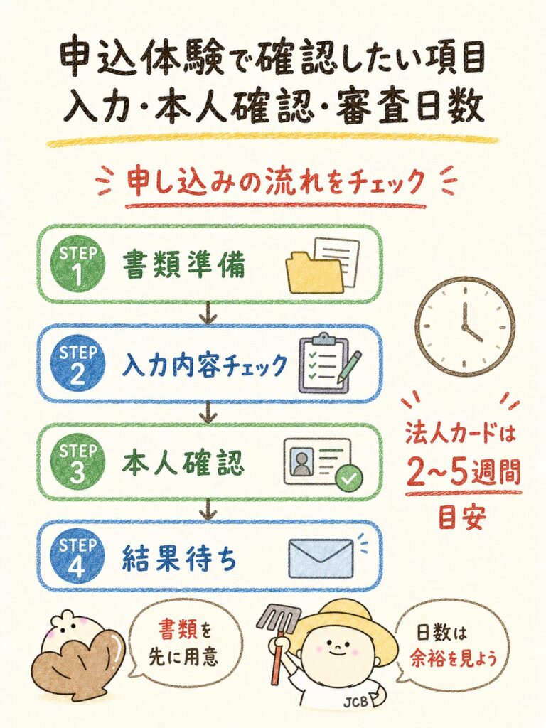 申込体験で確認したい項目｜入力内容・本人確認・審査日数