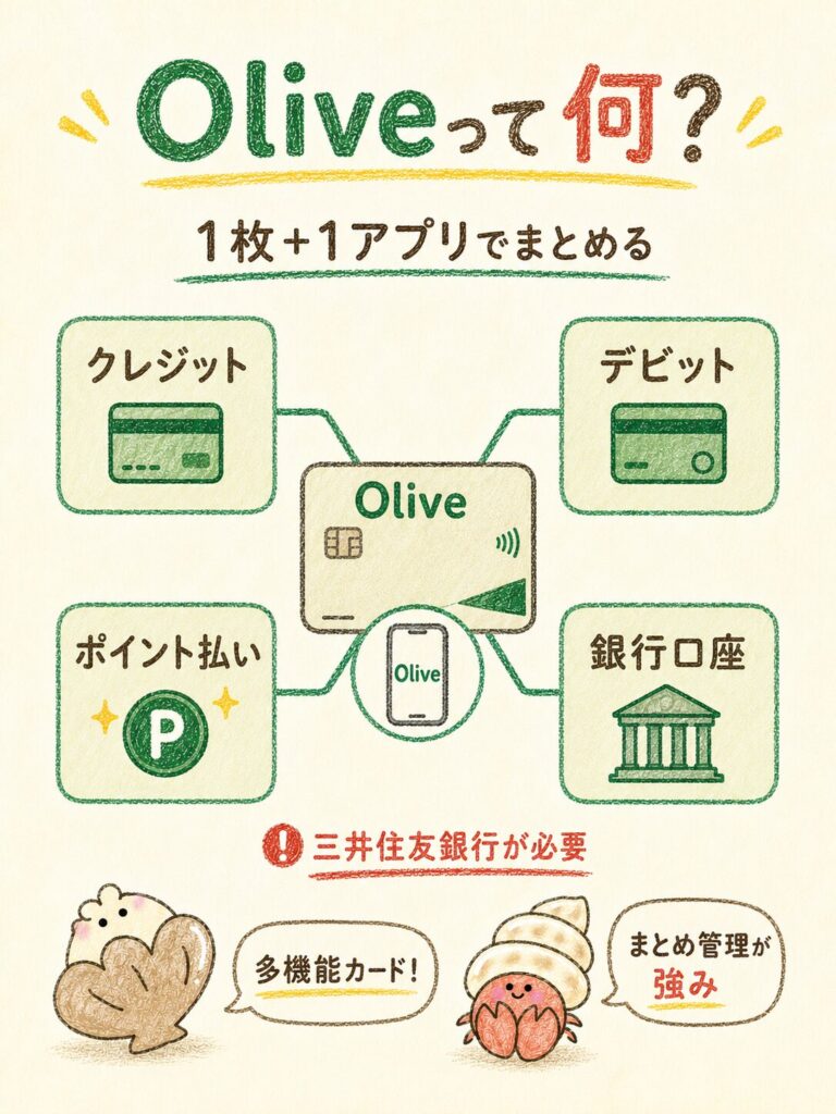 Oliveとは?三井住友カード(NL)との比較前に知っておきたい仕組み